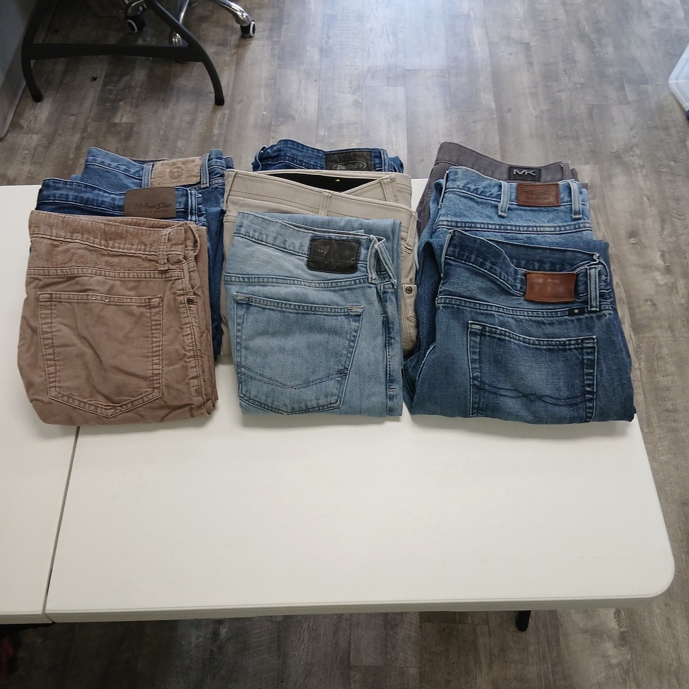 Grade A Wholesale 9pc Mens Jeans Mixed Mall Brands Reseller Premium Lot